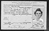 Rio de Janeiro, Brazil, Immigration Cards for Erma Lois Funk